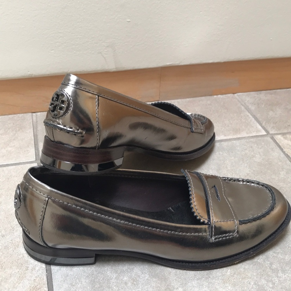 Tory Burch Metallic Loafers